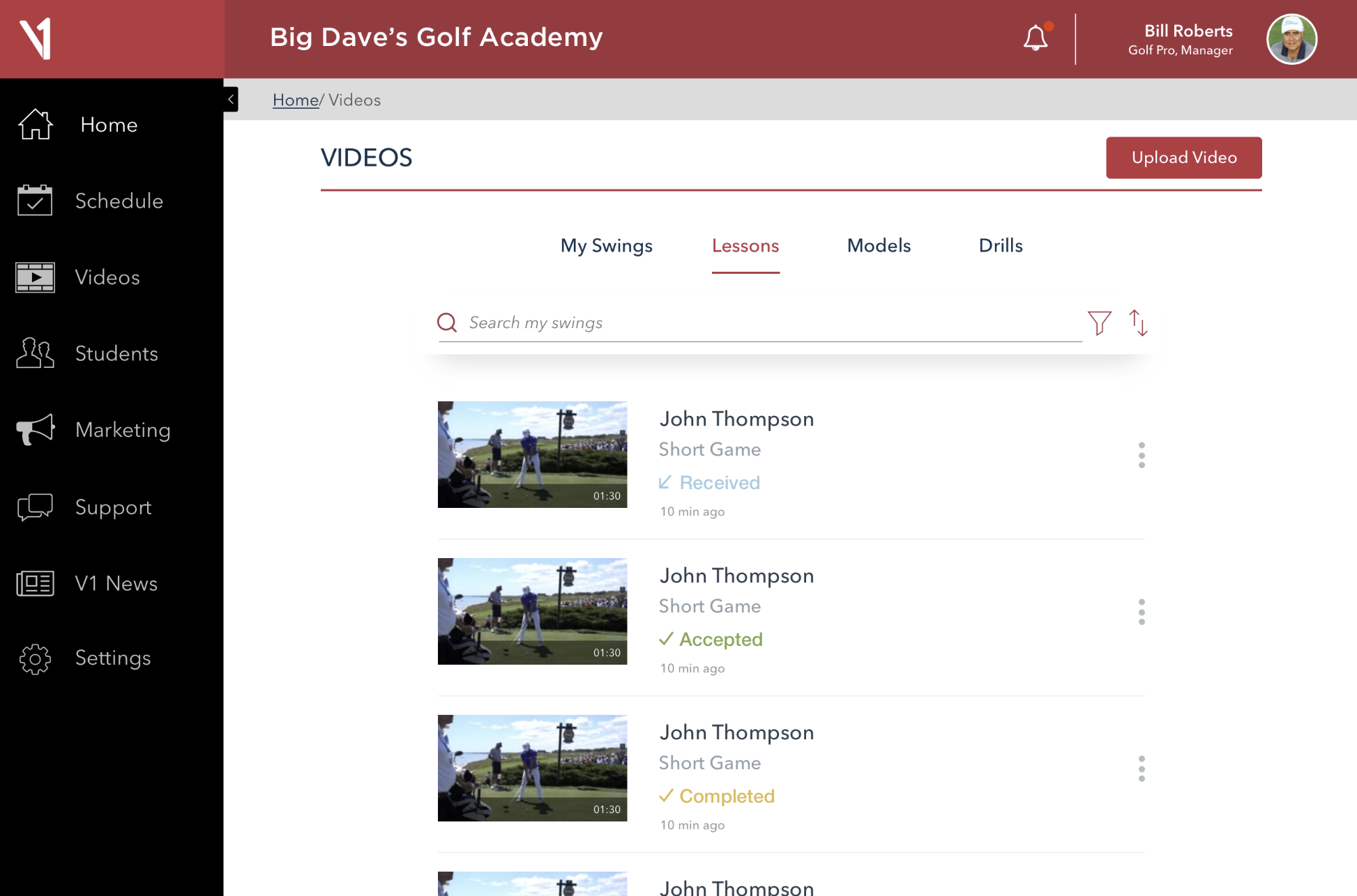Image of V1 Account Portal