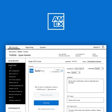 Amex Authentication CX Admin Tool