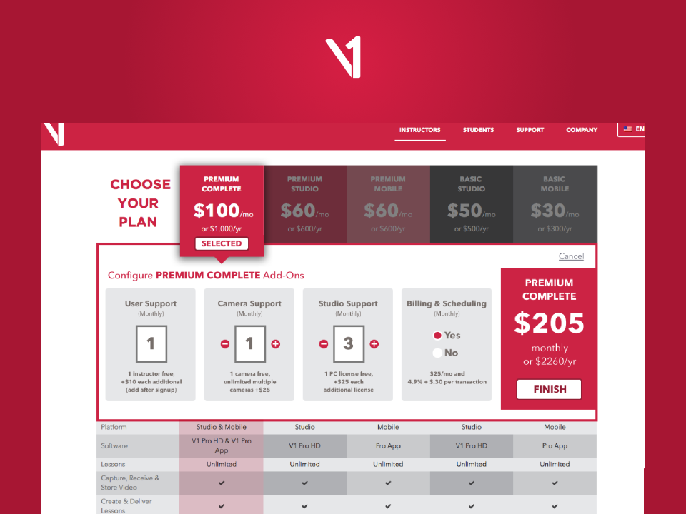 Image of V1 Account Portal